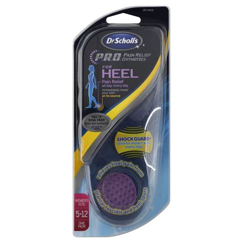 Dr. Scholl's Heel Pain Relief Orthotics, Women's Sizes 5-12, 1 pair