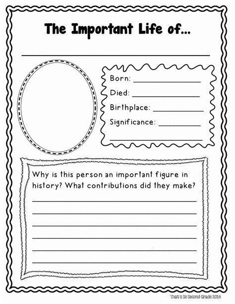 Student Biography Template