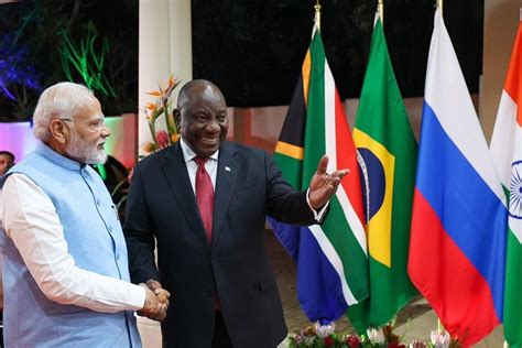 Watch: PM Modi Picks Up Indian Flag Marking His Standing Position On Floor At BRICS Event, South ...