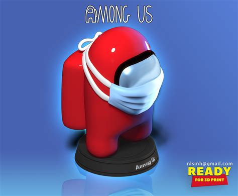 46+ Among Us 3D Printed Characters PNG