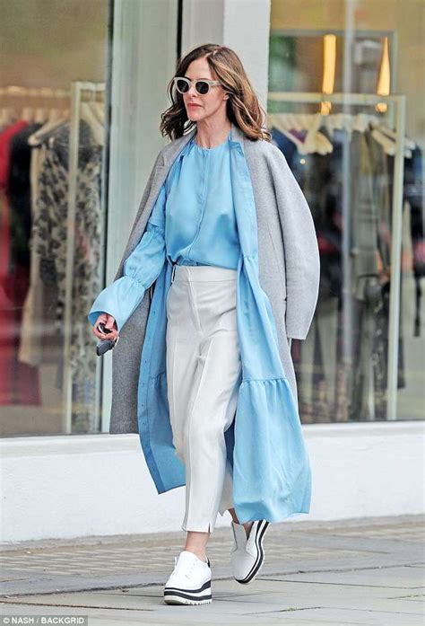 Trinny Woodall shows off her sartorial style in oversized blue shirt dress | Trinny woodall ...