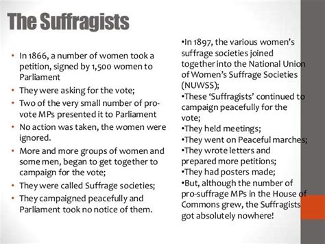 913 - Suffragettes and Suffragists