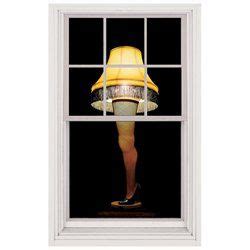 A Christmas Story Leg Lamp Full Size Window Sticker $10.11 Translucent, indoor poster ...