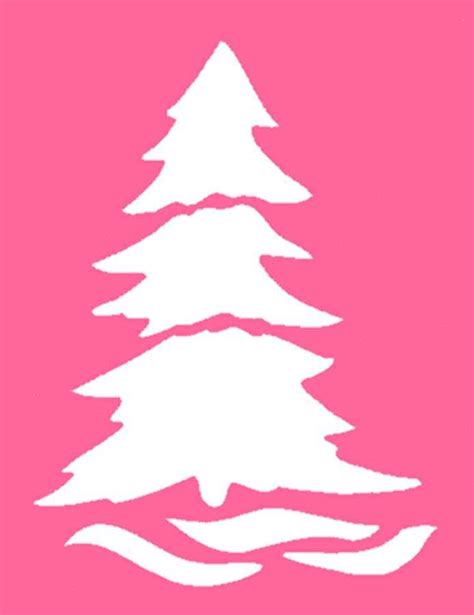 Xmas tree And quite a few more good sized Christmas themed stencils | Christmas tree stencil ...