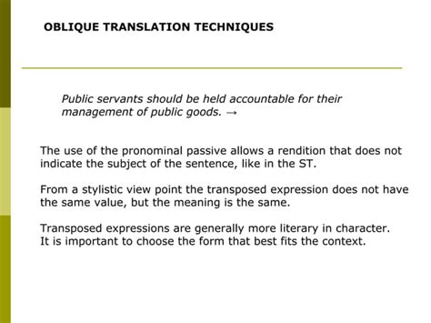 Translation techniques presentation