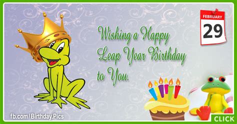 Happy Leap Year Birthday Message