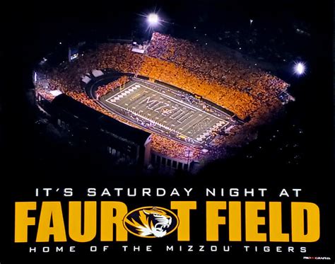 Missouri Tigers Football "It's Saturday Night at Faurot Field" Poster ...