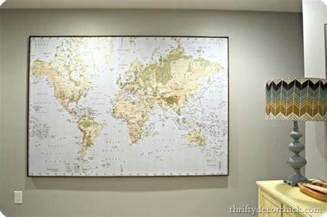 Thrifty Decor Chick: Where in the world have we been map | Large map ...