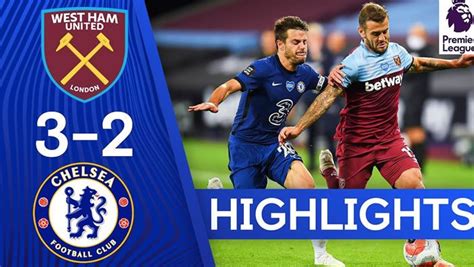 West Ham 3-2 Chelsea - 1st Jul 2020 - Football Highlights and Goals ...