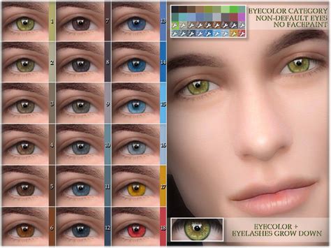 Sims 4 eye colors - Derswim