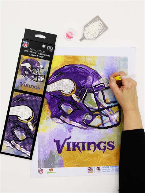 Minnesota VikingsDiamond Painting Craft Kit - For The Deep Rooted Fan ...