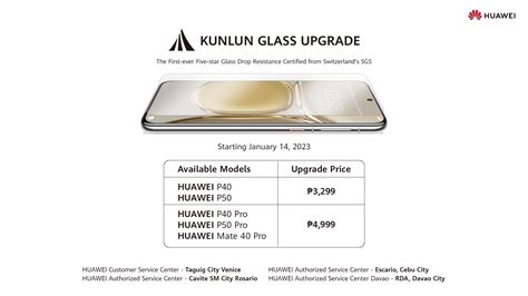 Huawei Offers Kunlun Glass Upgrade to Select P, Mate Models