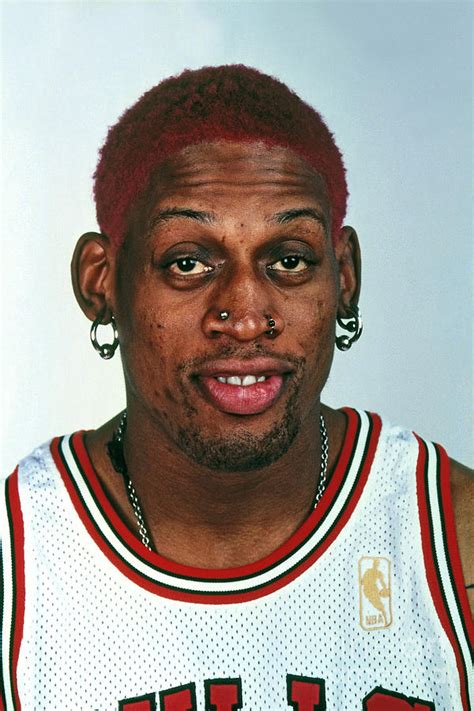 Dennis Rodman Headshot Photograph by Nba Photos - Pixels