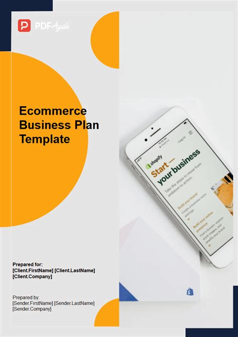 E-Commerce Business Plan PDF Template | PDF Agile