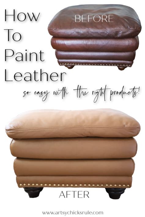 How To Paint Leather (easy with the right products!) - Artsy Chicks Rule®