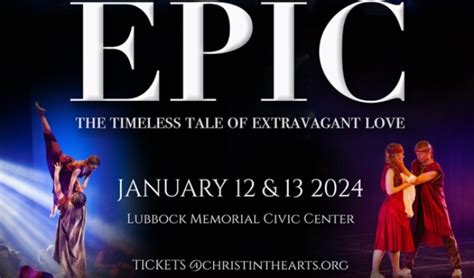 Christ in The Arts: Epic tickets in Lubbock at Civic Center Theatre on ...