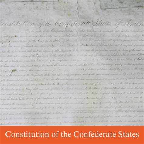 Constitution of the Confederate States - The History Junkie