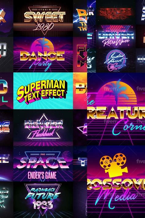Madiotech: I will design 80s retro vintage font logo chrome and neon styles for $5 on fiverr.com ...