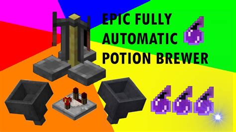 Fully Automatic Potion Brewer in Minecraft ! Splash Potion of Harming II ! - YouTube