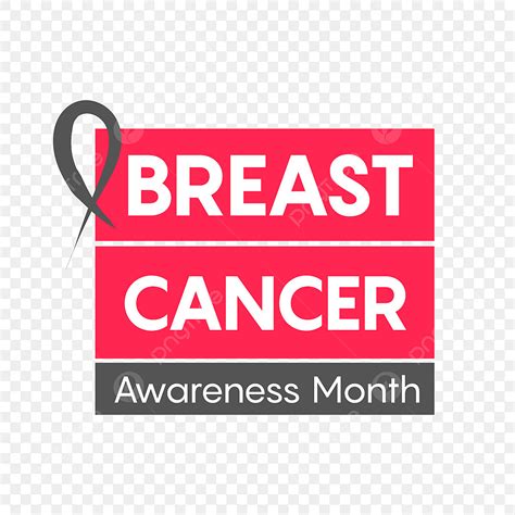 Breast Cancer Awareness Vector PNG Images, Breast Cancer Awareness Month Flat Design, Breast ...