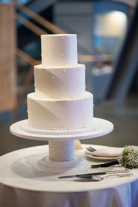 Three-Tier, Simple White Wedding Cake