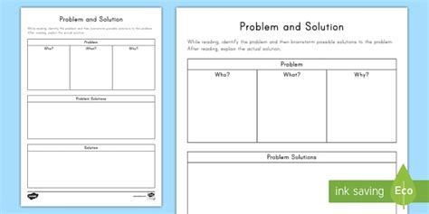 Problem Solving Graphic Organizer for Kids | Twinkl USA