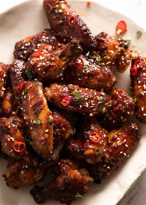 Sticky Baked Chinese Chicken Wings | RecipeTin Eats