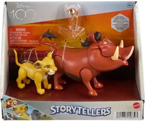 Disney The Lion King Storytellers Hakuna Matata Pack Action Figure Set Pumbaa, Simba TImon ...