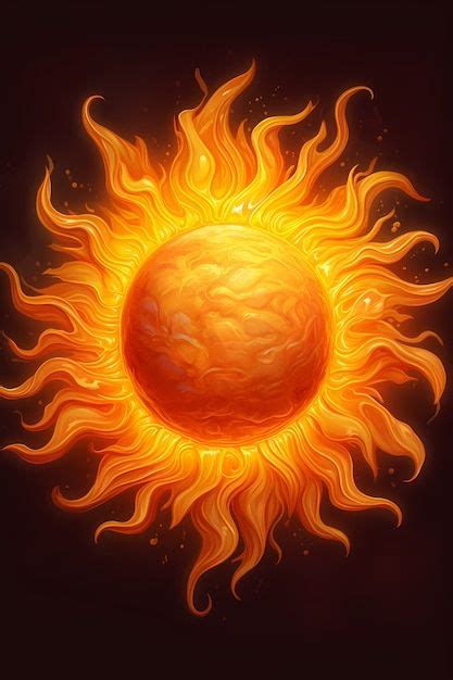 Widok 3d płonącego słońca | Darmowe Zdjęcie nel 2024 | Acchiappasogni ...