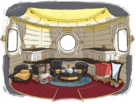 Super Mario Odyssey - Odyssey interior concept art