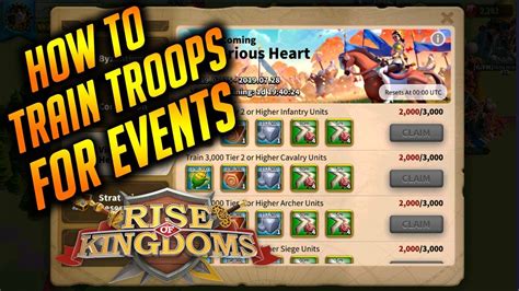 How To Train Troops For Events [Training Events] | Rise of Kingdoms - YouTube