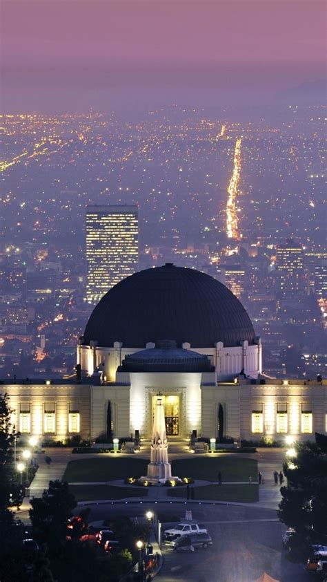 2160x3840 Resolution griffith observatory, los angeles, california Sony Xperia X,XZ,Z5 Premium ...