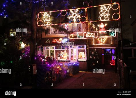 Christmas lights across the UK Stock Photo - Alamy