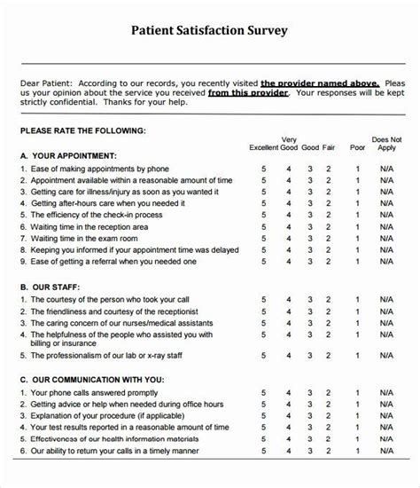 Patient Feedback form Inspirational Sample Patient Satisfaction Survey 10 Documents In Pdf ...