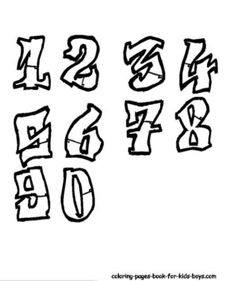 10 Graffiti Font Numbers Images - Draw Graffiti Numbers, Graffiti Numbers Styles and Graffiti ...