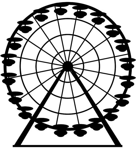 Ferris Wheel Silhouette | Free vector silhouettes