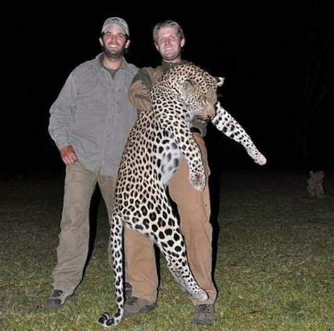 Don Jr and Eric Trump hunting endangered animals. : r/pics