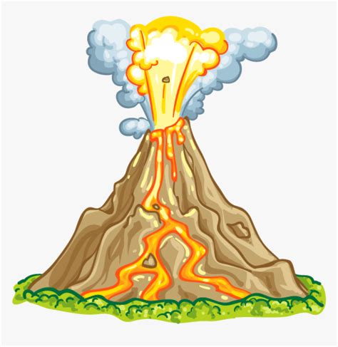 Volcano And Parts Png Clipart , Png Download - Volcanic Eruption Free Clipart, Transparent Png ...