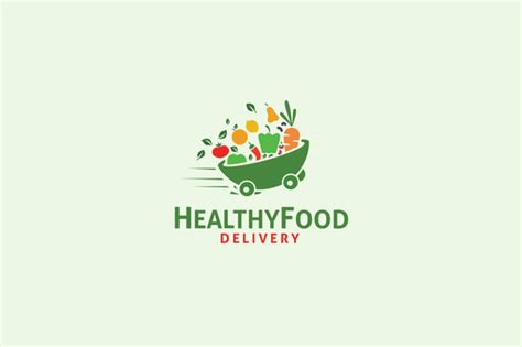 Healthy Food Delivery | Healthy food logo, Food logo design, Logo food