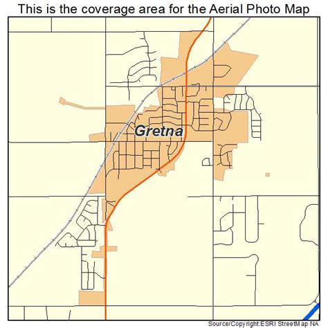 Aerial Photography Map of Gretna, NE Nebraska