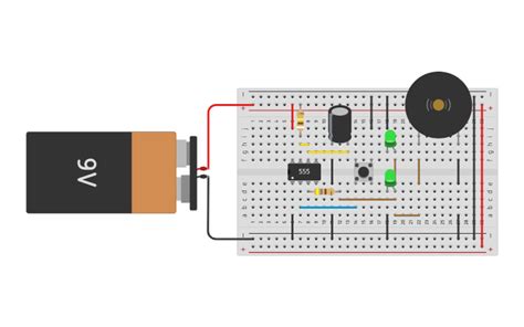 Circuit design 555 - Tinkercad