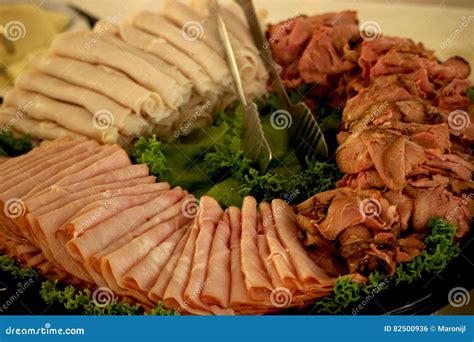 Deli meat tray stock photo. Image of platter, tray, beef - 82500936