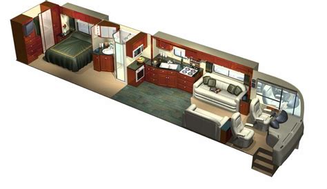 3D RV Motorhome Cutaway Interior © ACME-3D.com in 2020 | Motorhome, Luxury campers, Luxury bus