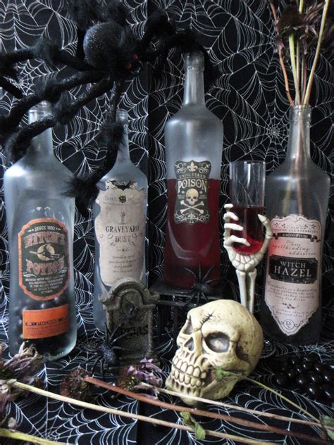 Worth Pinning: Halloween Bottles - Poison, Witch Hazel, Witch's Potion ...