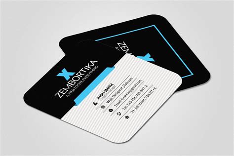 Small Social Card Template | Business Card Templates ~ Creative Market