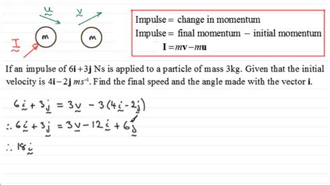 Impulse (Vector Form) : ExamSolutions Maths Tutorials - YouTube