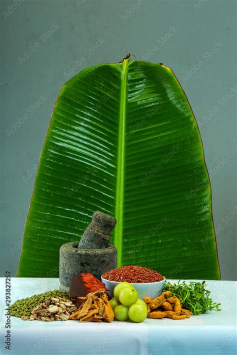 Indian Ayurveda hair oil ingredients Stock Photo | Adobe Stock