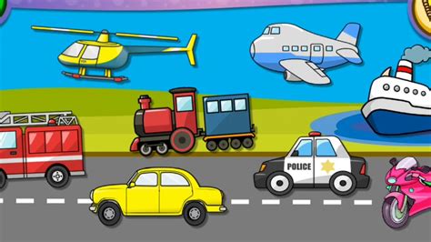 Transportation sounds for kids - YouTube