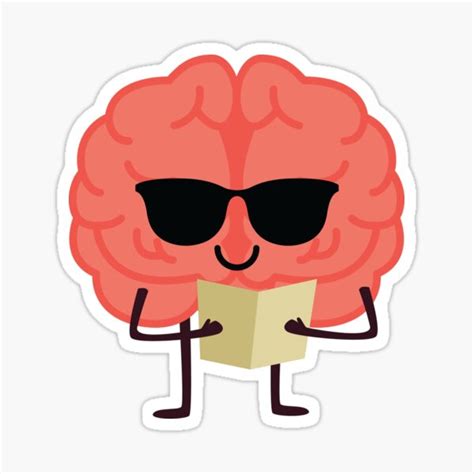 "Brain Emoji " Sticker for Sale by HippoEmo | Redbubble