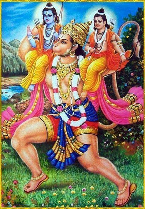 Shree Ram Bhakta Hanuman with Ram Laxman | Shri hanuman, Hanuman photos, Hanuman